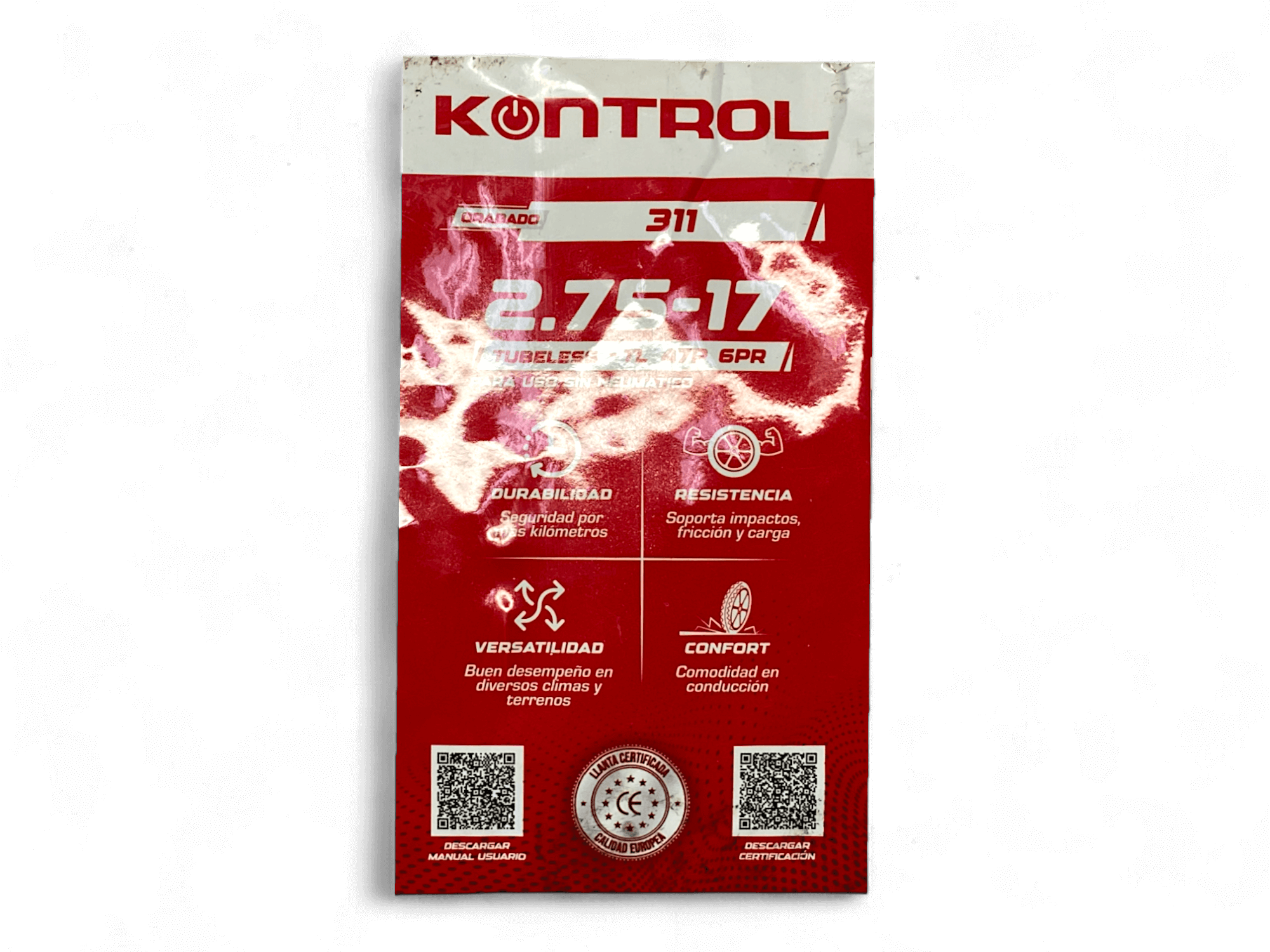 Llanta KONTROL 2.75-knt 17delantera 311 sellomatic