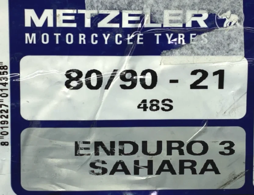 Llanta METZELER 080 90-enduro 21 sahara 3 delantera neumatico