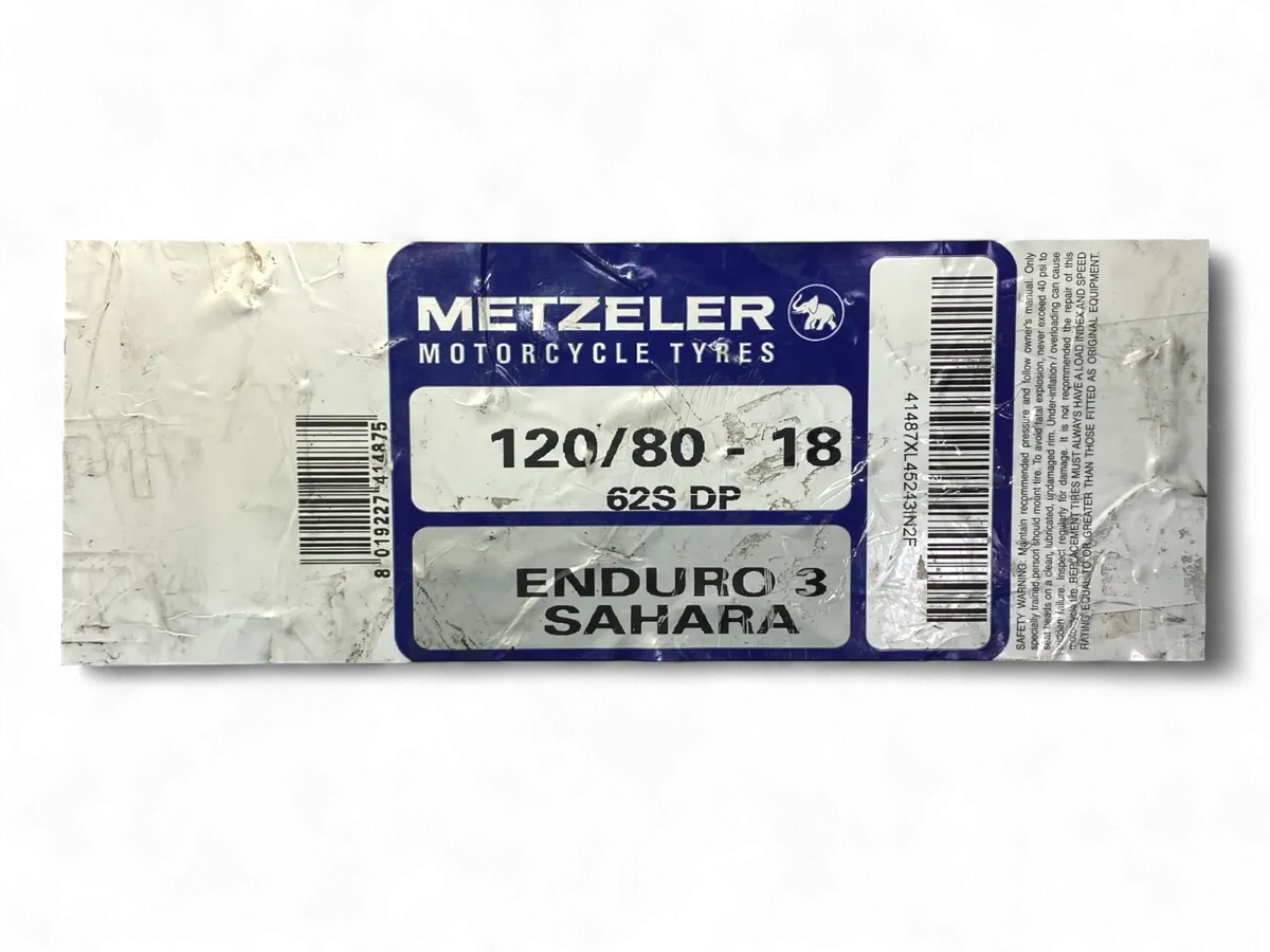 Llanta METZELER 120 80-enduro 18 sahara 3 trasera