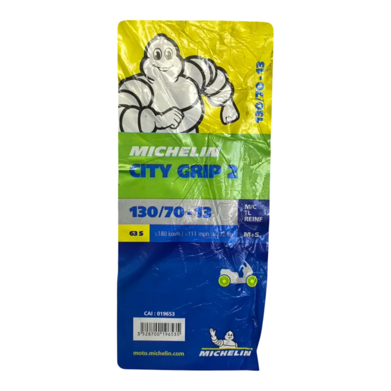 Llanta MICHELIN 130 70-city 13 grip trasera 2