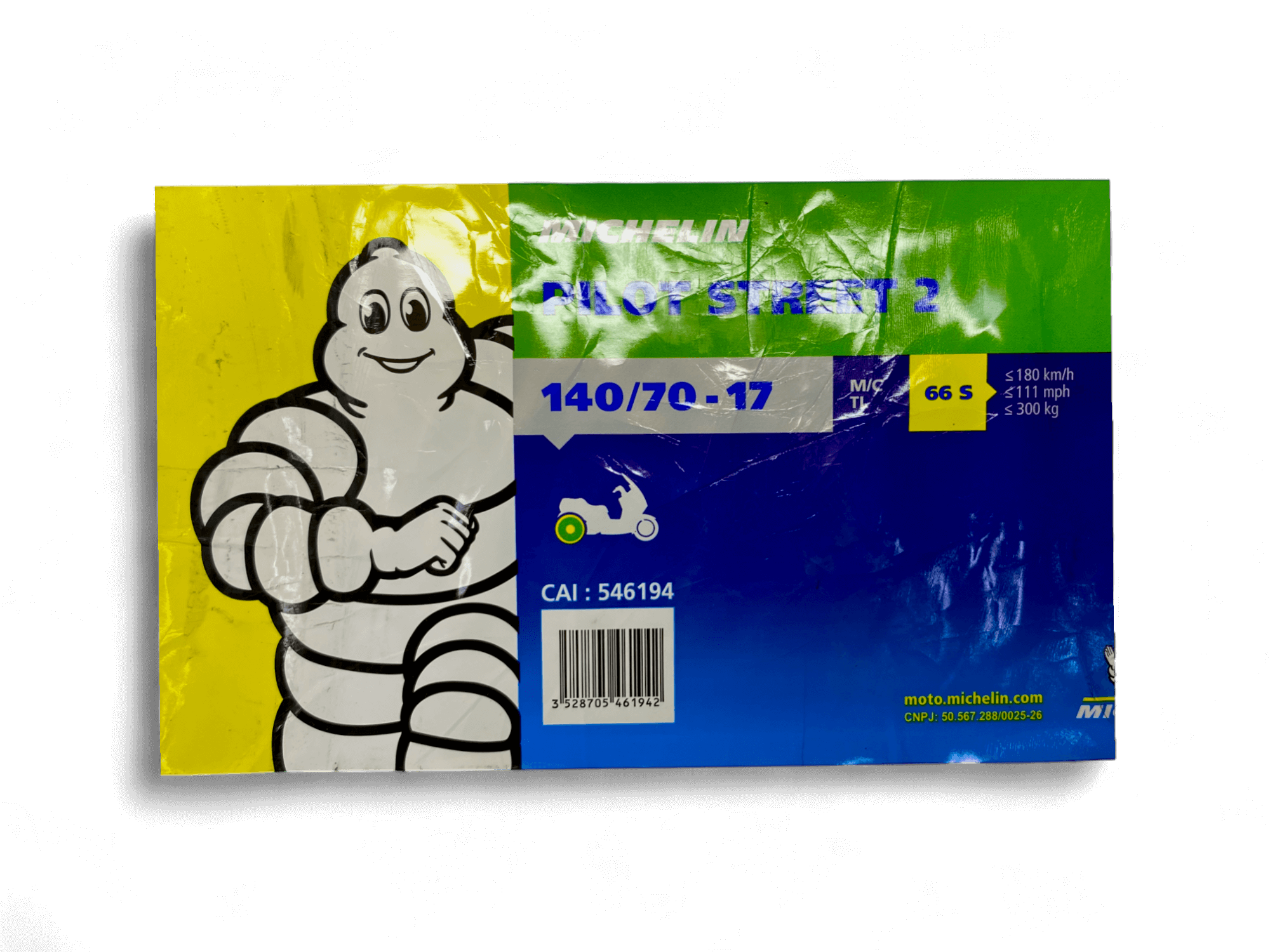 Llanta MICHELIN 140 70-pilot 17 street trasera 2 sellomatic