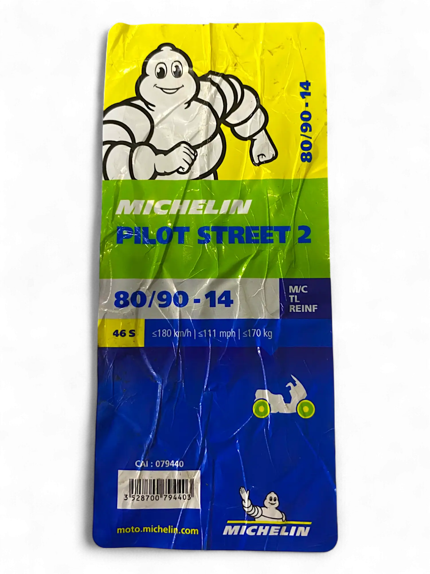 Llanta MICHELIN 80 90-pilot 14 street sellomatic 2