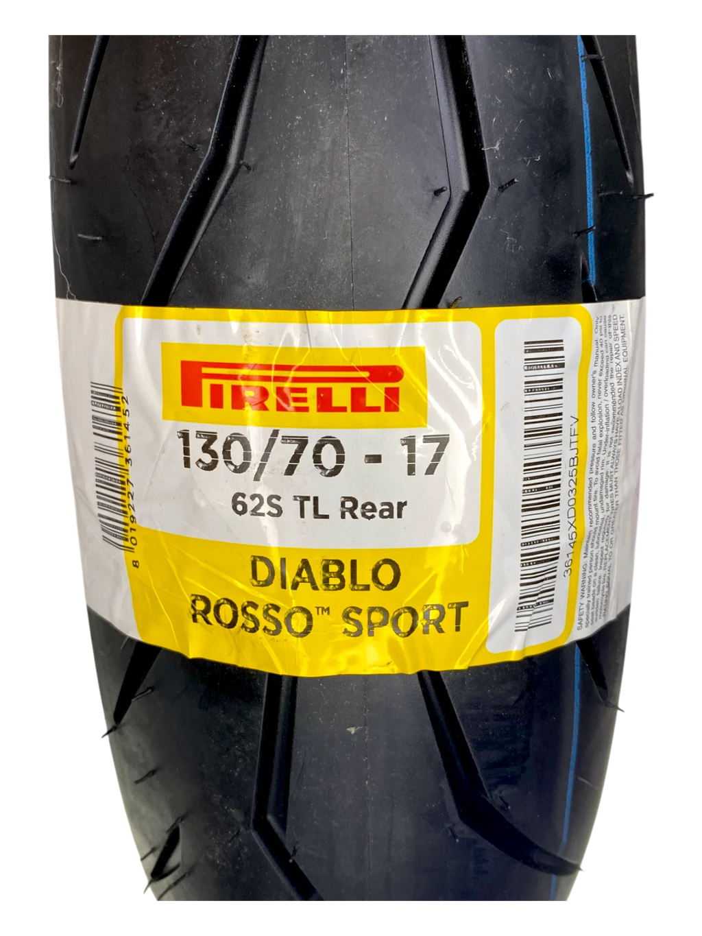 Llanta PIRELLI 130 70-diablo 17 rosso sport trasera sellomatic