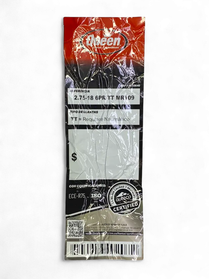 Llanta QUEEN tire 2.75-mr 17sellomatic 109