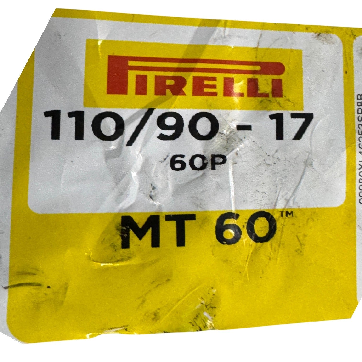 Llanta PIRELLI 110 90-mt 17trasera 60 neumatico