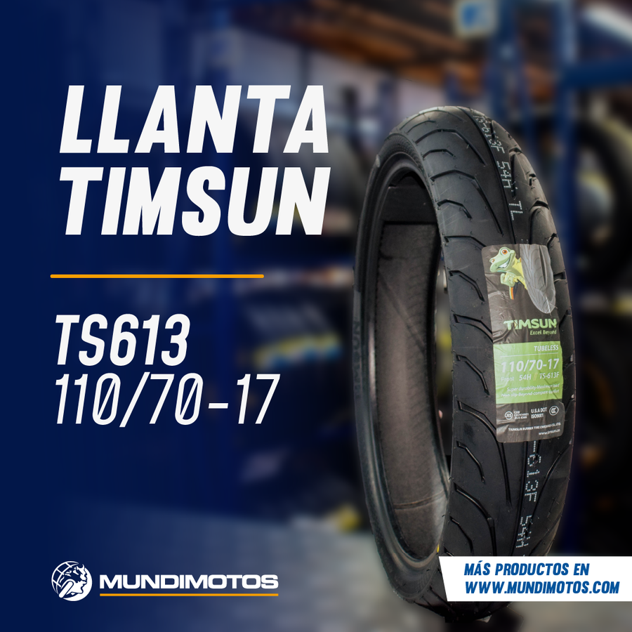 Llanta TIMSUN 110 70-ts 17delantera 613 sellomatic