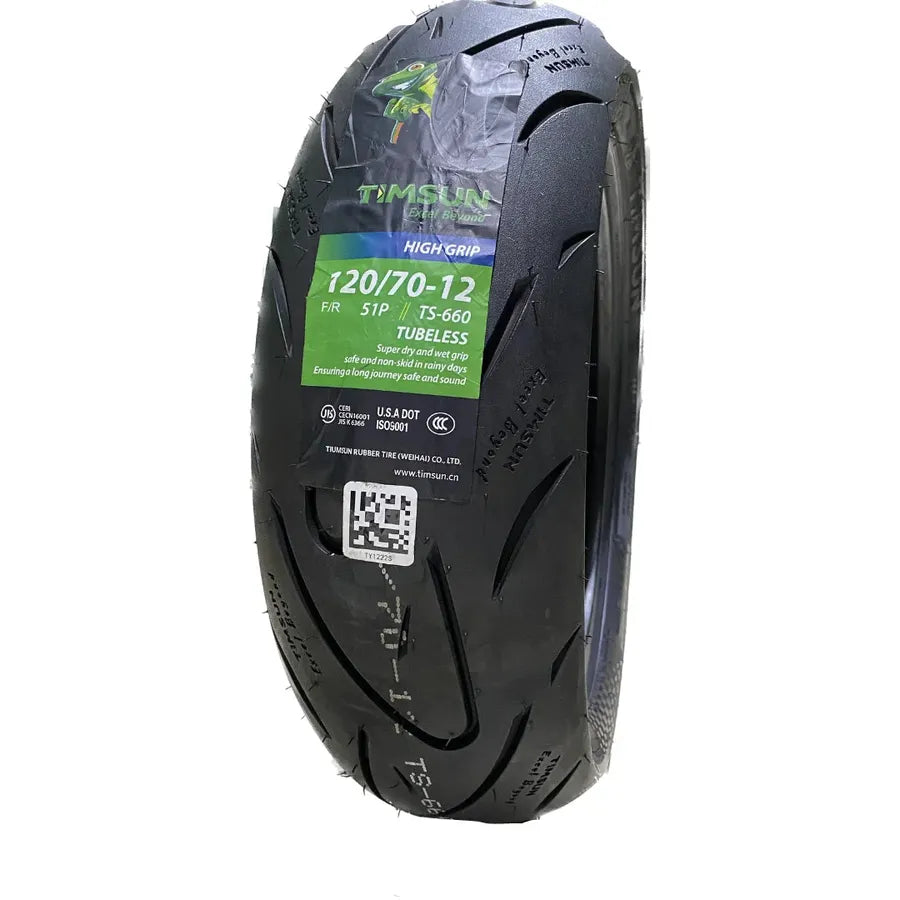 Llanta TIMSUN 120 70-ts 12high 660 grip delantera sellomatic