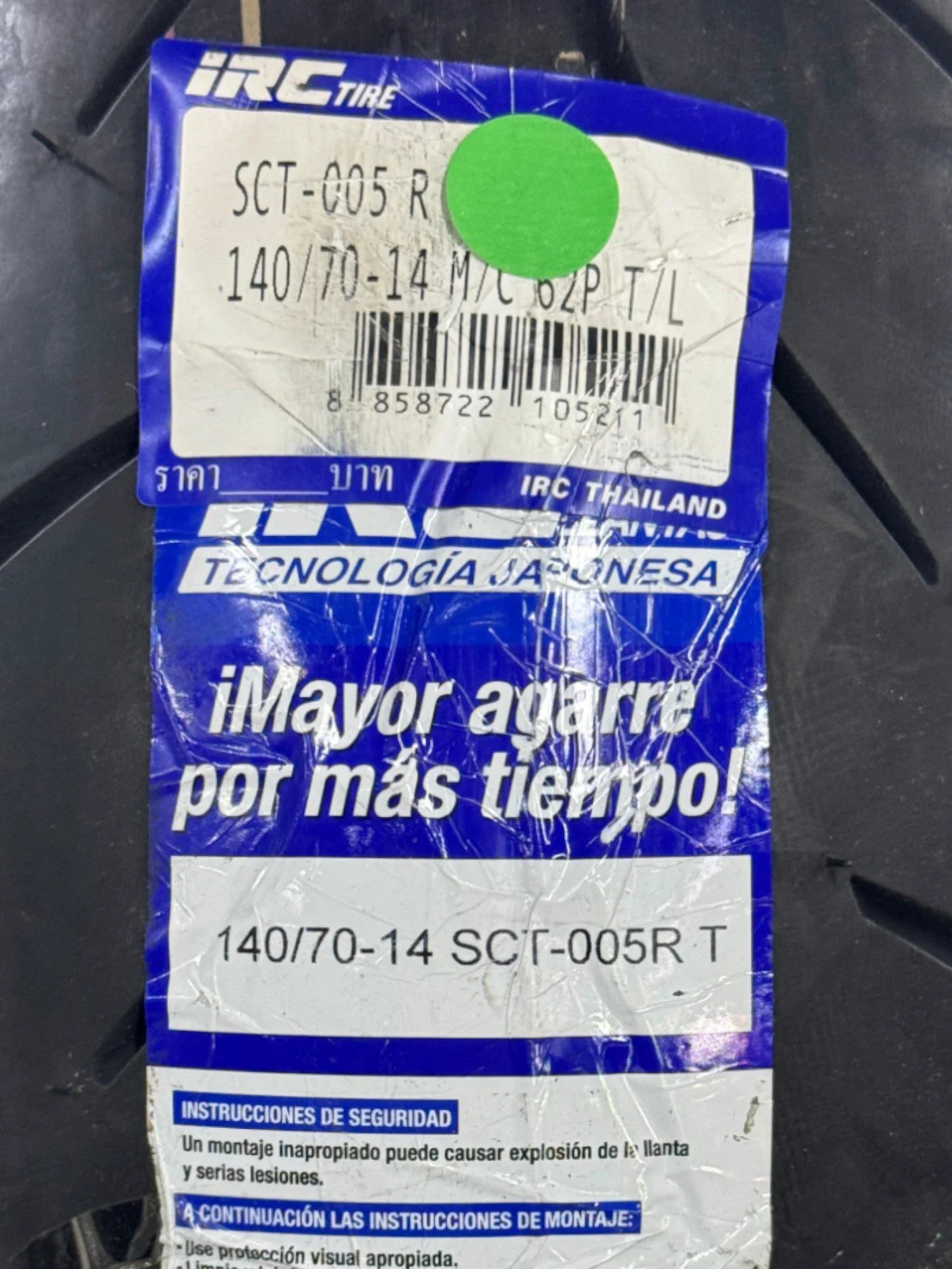 Llanta IRC 140 70-sct 14 005r sellomatic