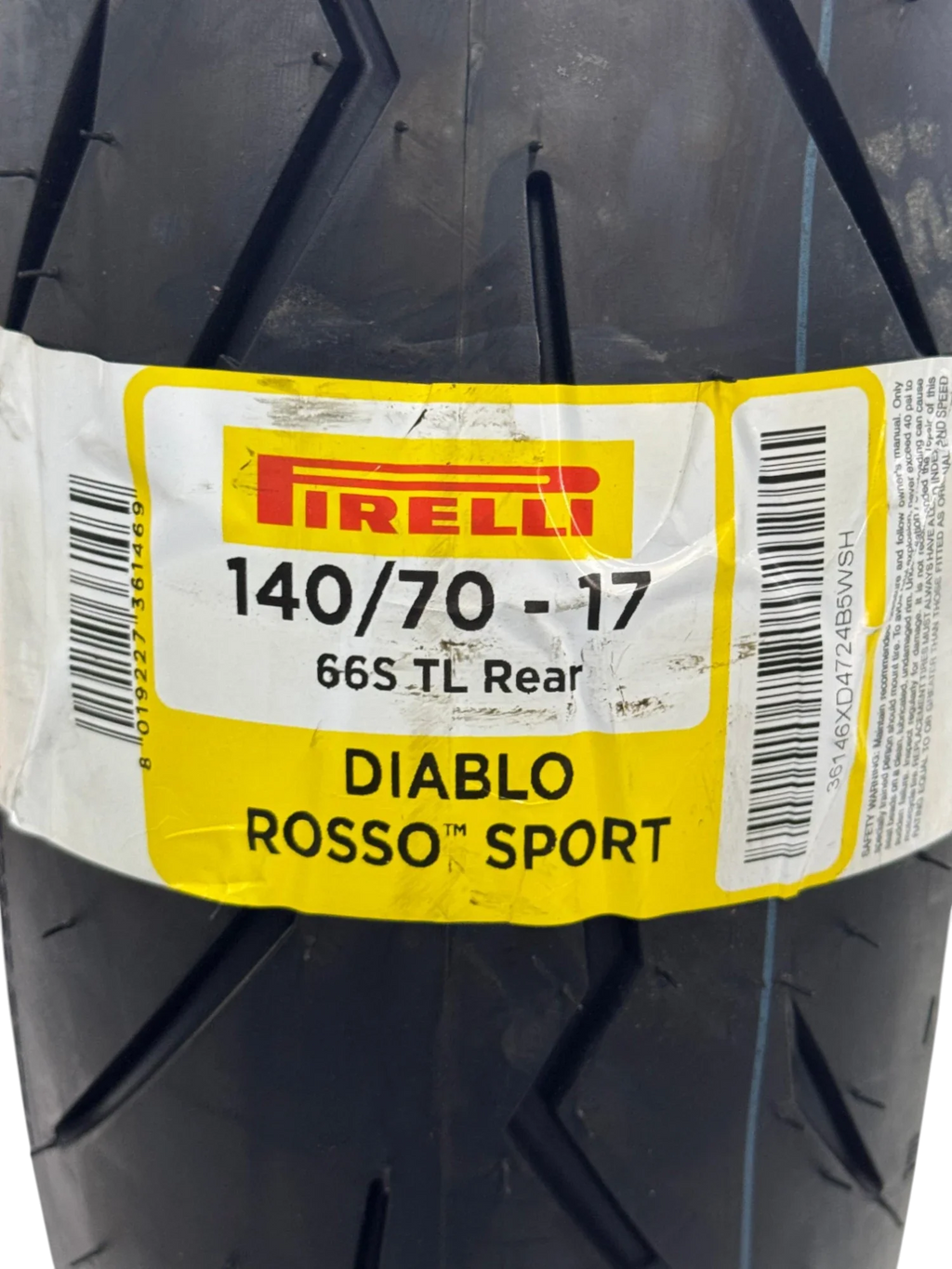 Llanta PIRELLI 140 70-diablo 17 rosso sport 65s sellomatic trasera
