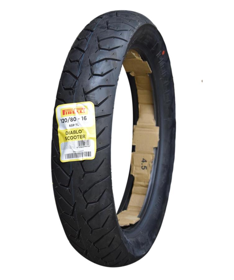 Llanta Pirelli 120 80-Diablo 16 Scooter Trasera Sellomatic