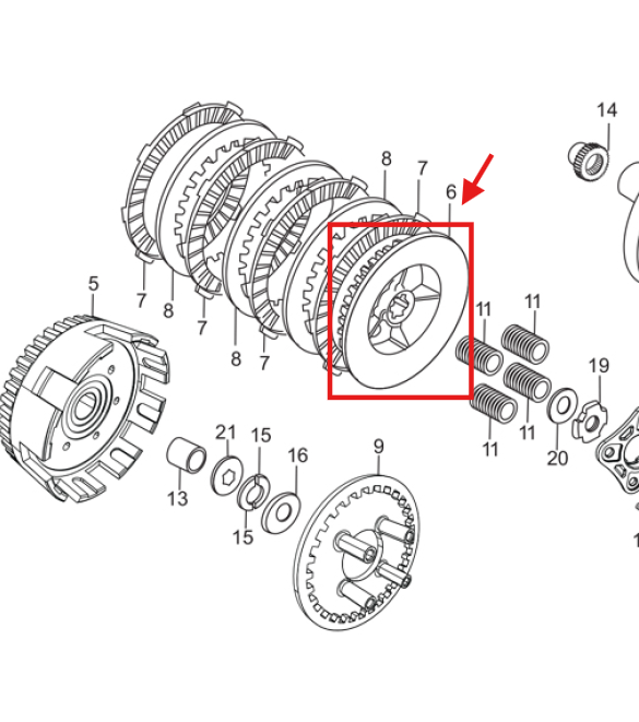 Porta Discos De Clutch Eco 100 - Eco Deluxe 100 Hero y Más