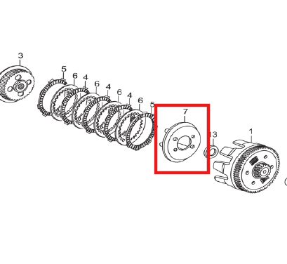 Porta resortes de clutch thriller 150 - hunk HERO 150 original