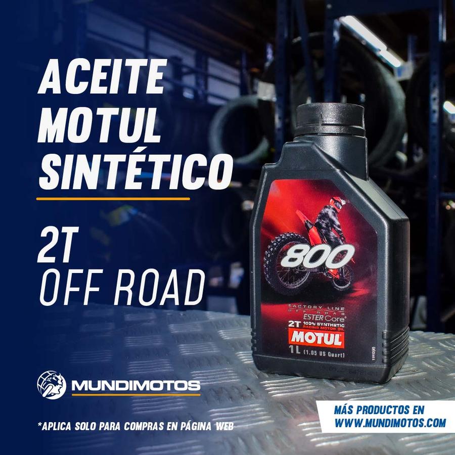 Aceite de motor MOTUL sintetico off 800 road tiempos 2