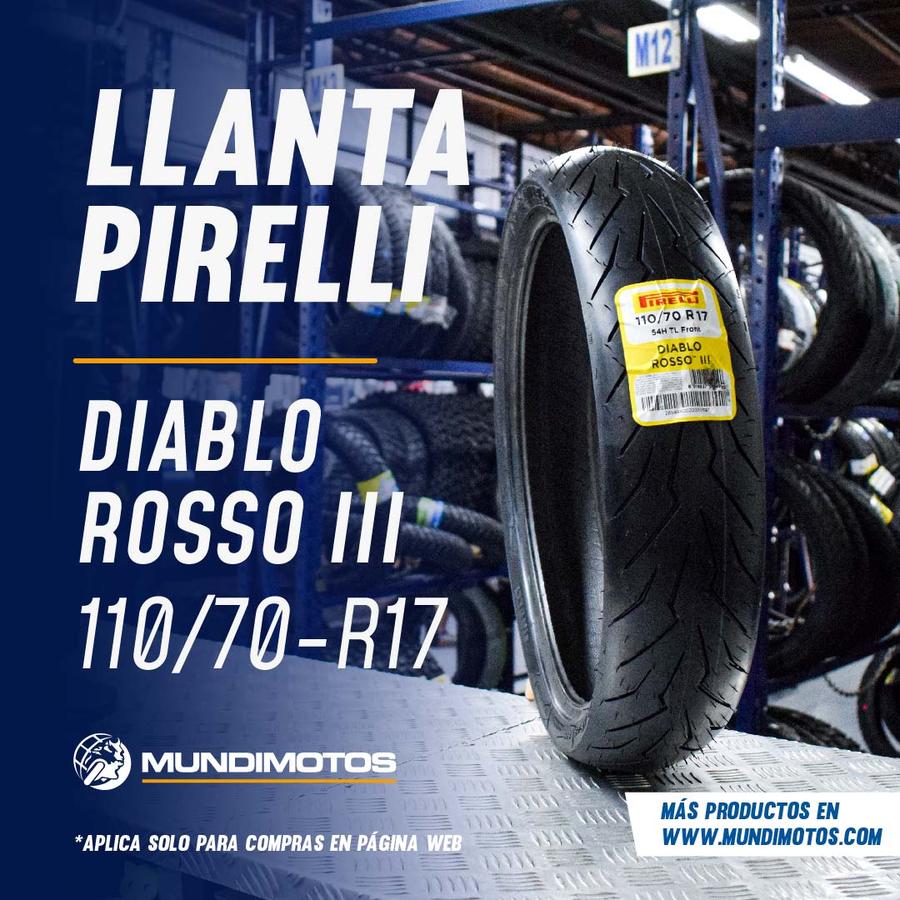 Llanta PIRELLI 110 70r-diablo 17 rosso delantera 3 sellomatic