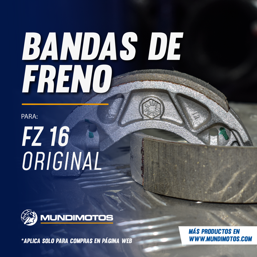 Bandas de freno fz16 150 - sz16 150 - ybr 125dx YAMAHA original (traseras)