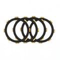 JGO DISCOS CLUTCH (4 DISCOS) ECO/CD100/SPLENDOR/XL100-125-185/FLEX/VICTORY ONE ST/NXG/FLEX/ACTIV 110/WAVE/YAMAHA CRYPTON 115FI (16)/XTZ125/LIBERO125 (13>)/TVS STRIKER 125 RUBBER BASE