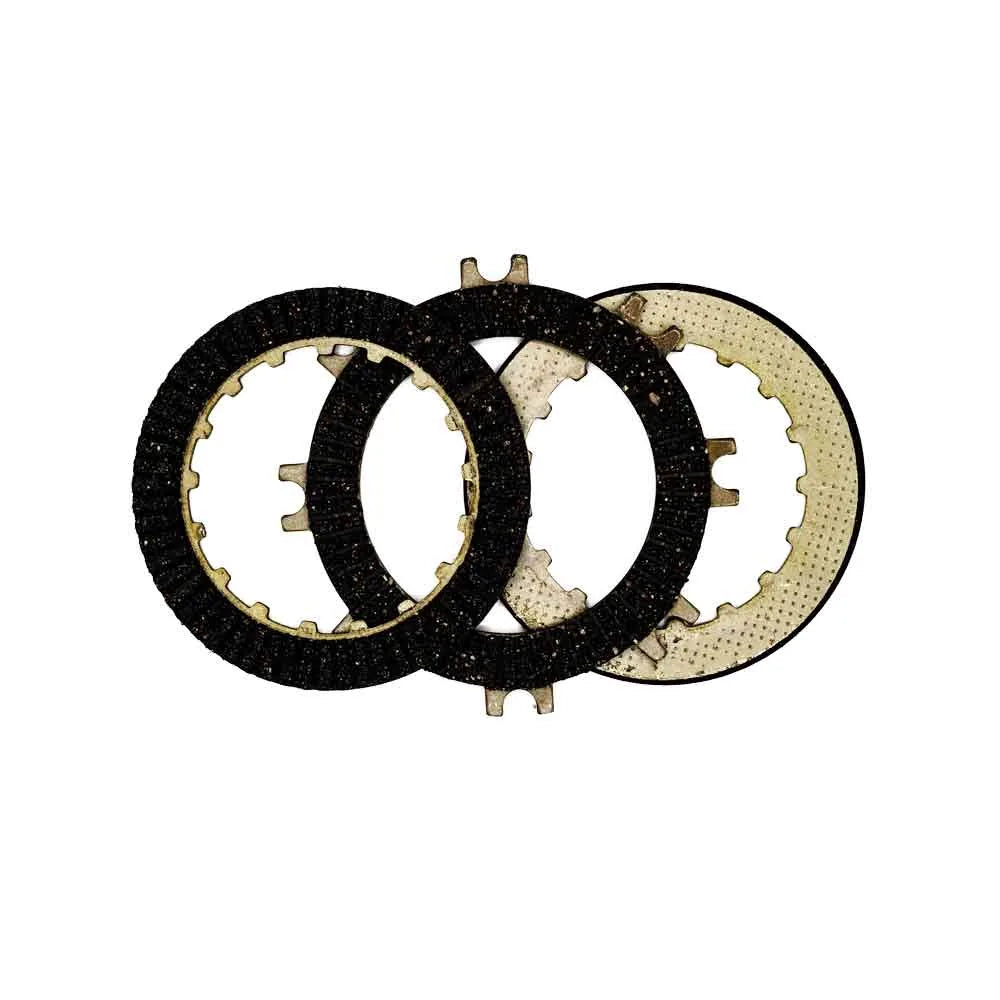 JGO DISCOS CLUTCH (3 DISCOS) AKT 110NV-S/ATV110/HONDA C90-C70/C100 WAVE-II/BIZ/VICTORY ONE 110ST RUBBER BASE