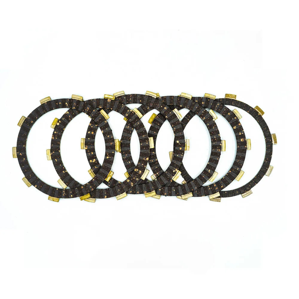 JGO DISCOS CLUTCH (6 DISCOS) PULSAR 180 II/PULSAR 200 (GRANDES-DK101356)/YAMAHA XTZ250-FZ25 RUBBER BASE