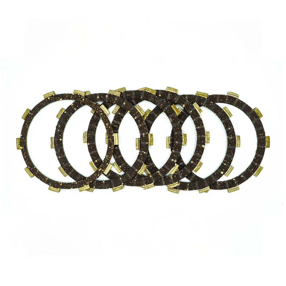 JGO DISCOS CLUTCH (6 DISCOS) PULSAR 180 UG/PULSAR 200 (PEQUEÑOS-DJ101369) RUBBER BASE