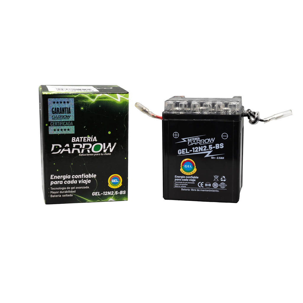 BATERIA 12N2.5-BS AK100 S/BOXER CT-UG/PLATINO100-K TEC/DISCOVER 100-125-135 KS/SPLENDOR +/NXG/CD100KS ECO DELUXE/PASS10N/XL125 (BRASIL)/XLR125/GL145/WIND 125/RX100 CLASSIC/LIBERO YD110