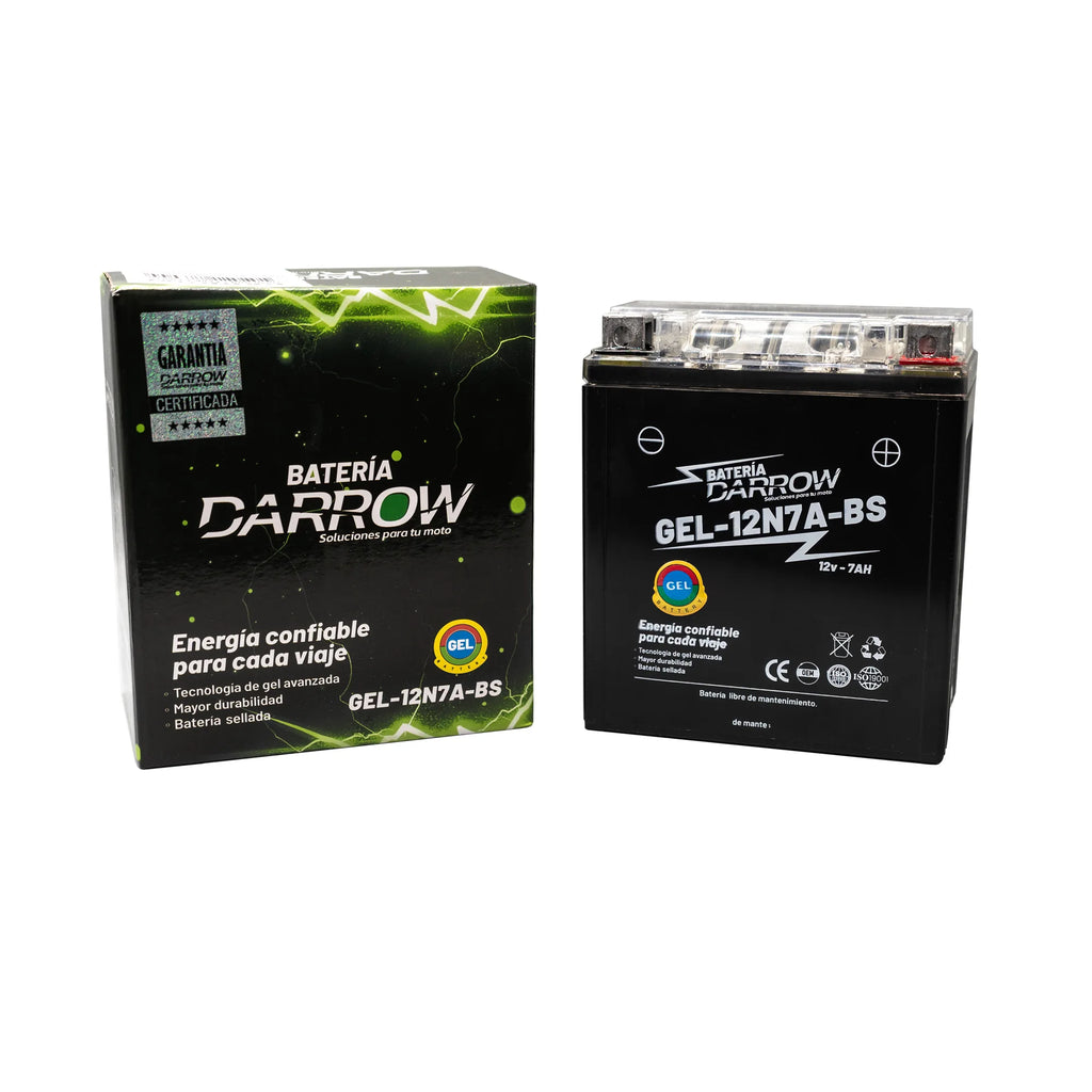 BATERIA 12N7A-BS 180S/ELITE 125/CB190/XR190/XRE190/CBR250/CBX250 TW1STER/XR250 TORNADO/XR250/XRE300/KLX150/KDX250S/DR-150/XTZ250/FZ25/XMAX/YZF R3/MT03