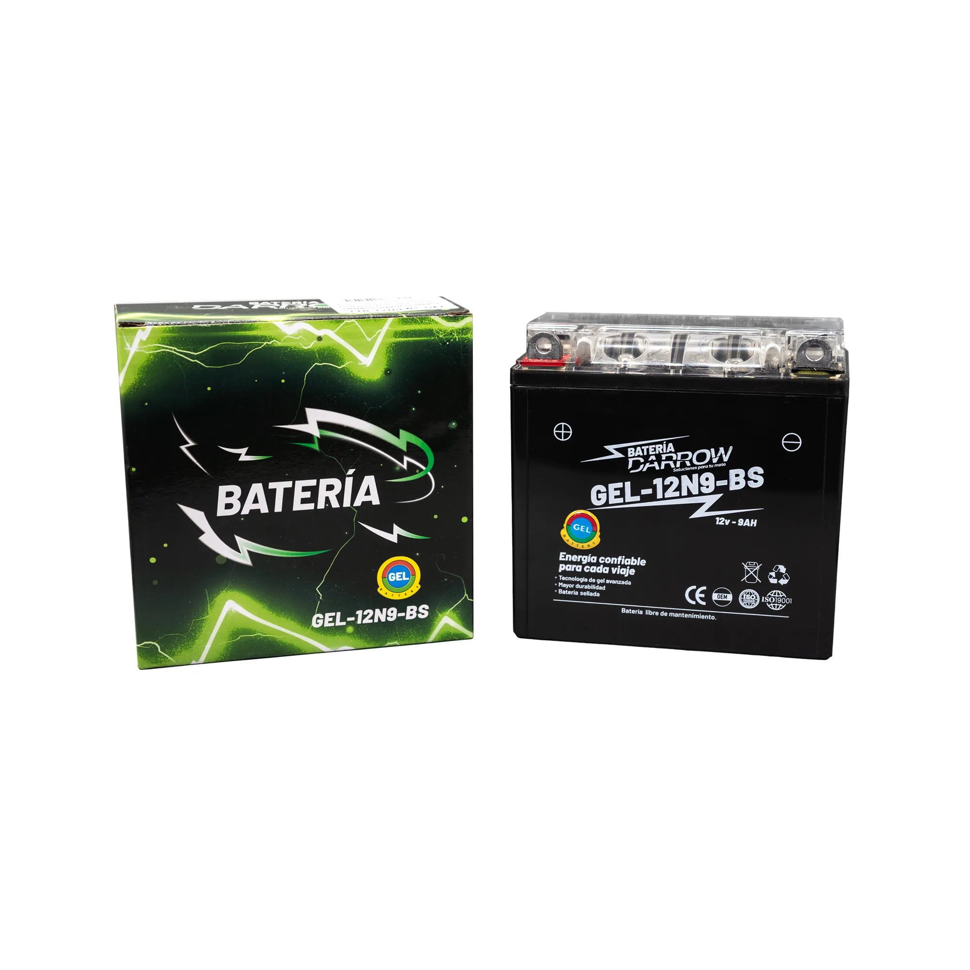 BATERIA 12N9-BS PLUS PX 150/PULSAR 180-II-UG/PULSAR 200/PULSAR 220/CM200/JH150/XY200 SUPERBIKE/TVS-180-APACHE /TVS-200-APACHE
