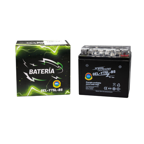 BATERIA YT5L-BS PULSAR NS150-160/IGNITOR/HUNK/BIZ/CG125/NXR125BROS-150/CLICK/CRF150F/XR150L/CB160/CB160F/TOP BOY/AN100/GSXR150/NEO/ONE ST/ADVANCE-R/BWS100/FINO/YZF R15V2/XTZ150/NMAX/FZ16 2,0