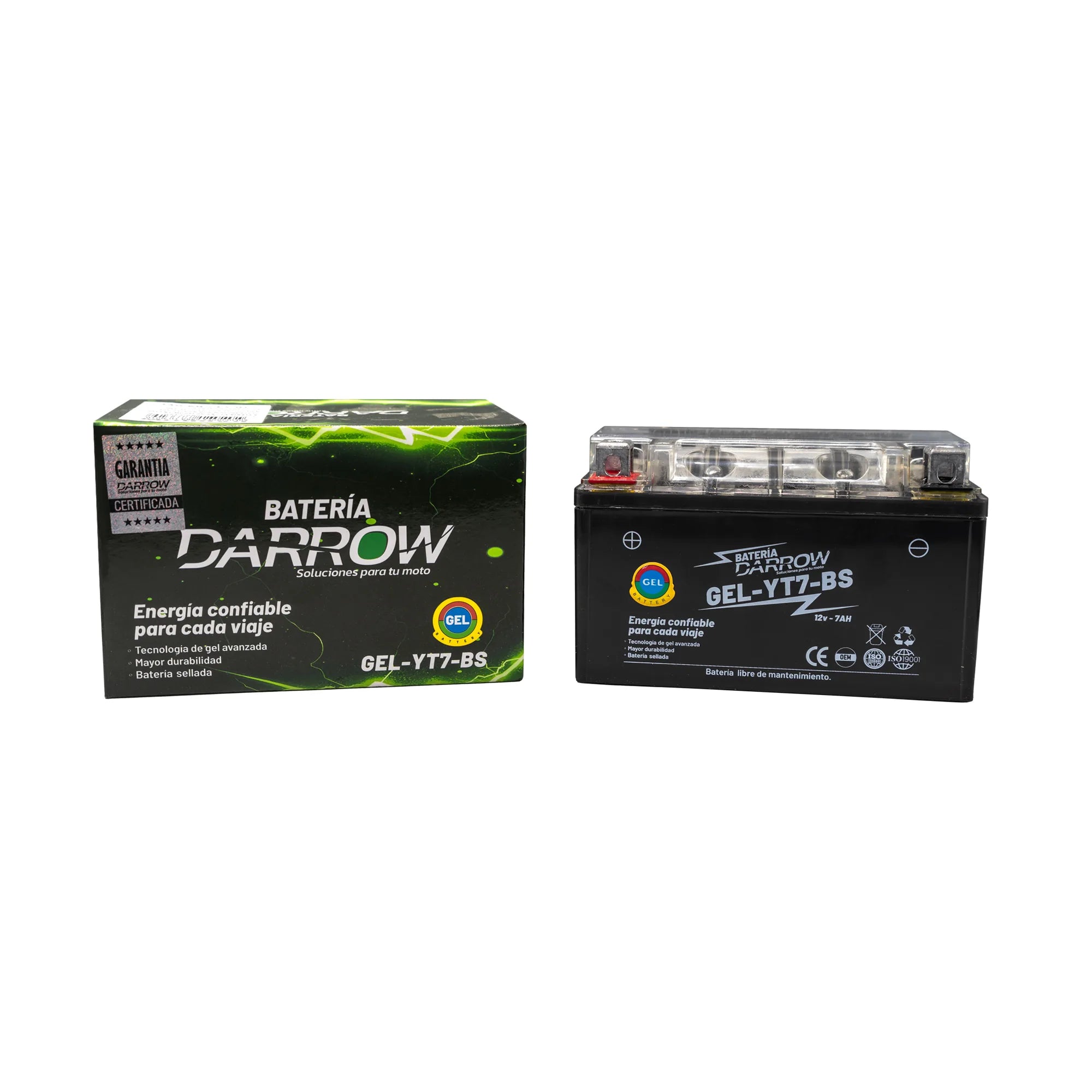 BATERIA YT7-BS AK180 3W/TNT150/JL125/ZX250 NINJA/AGILITY 125/AGILITY 150/AGILITY C1TY 150/XY200 ENDURO/BLACK