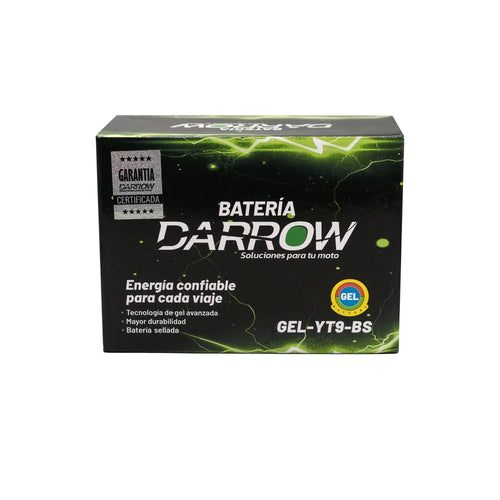 BATERIA YT9-BS AK200 XM M.N./AK235/AY200/AY 250/PULSAR NS 200/DOMINAR-250/DOMINAR 400/TRX400/XR650L/200 DUKE/250 DUKE/390 DUKE/YZF R6/TT 660RE/XT660R-X/YFM700R RAPT0R