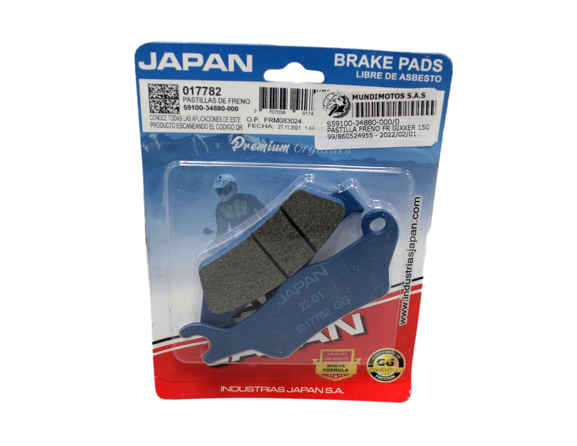 Pastillas De Freno Suzuki Gixxer 150