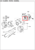 Kit De Biela Aglityrs 125/Naked Kymco Original