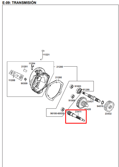 Eje Clutch Agility Original Kymco