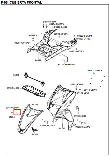 Tornillo 06xkymco 15 original
