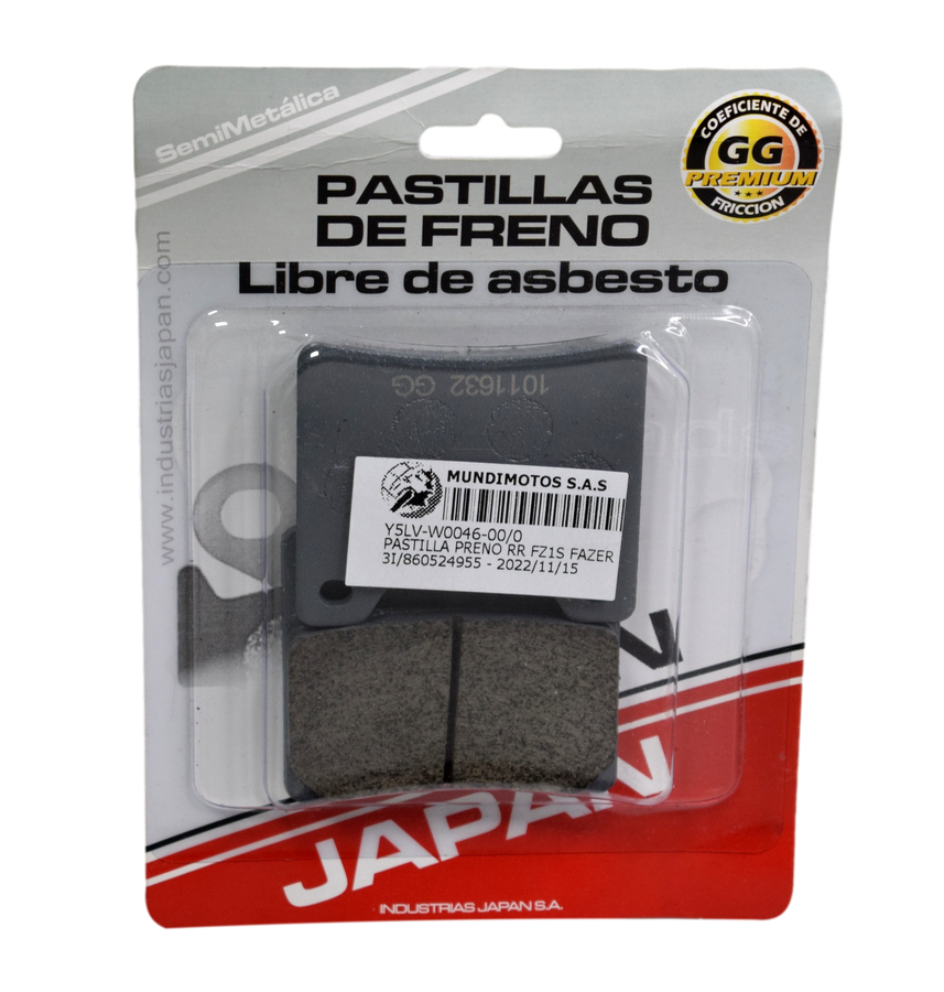 Pastillas De Preno Fz1S Yamaha Fazer