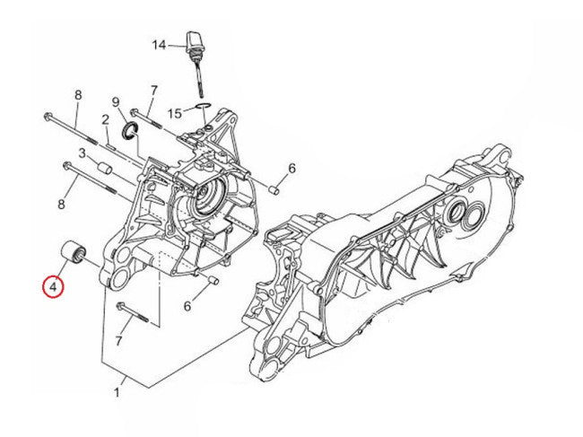 Buje soporte motor n-max connected YAMAHA