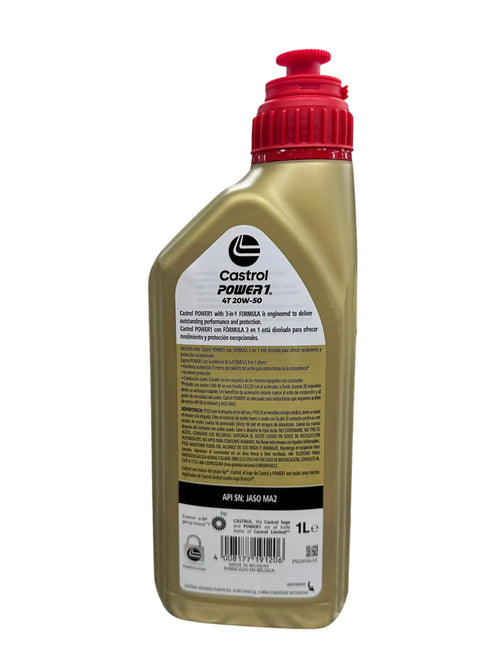 Aceite de motor CASTROL 20wmineral 50 power1 (tiempos 4)