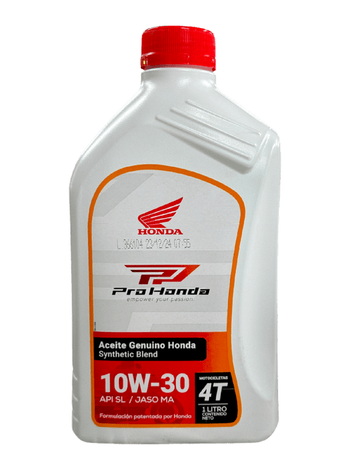 Aceite De Motor Pro Honda 10Wsemisintetico 30 Tiempos 4